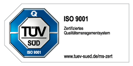 ISO 9001 Zertifikat